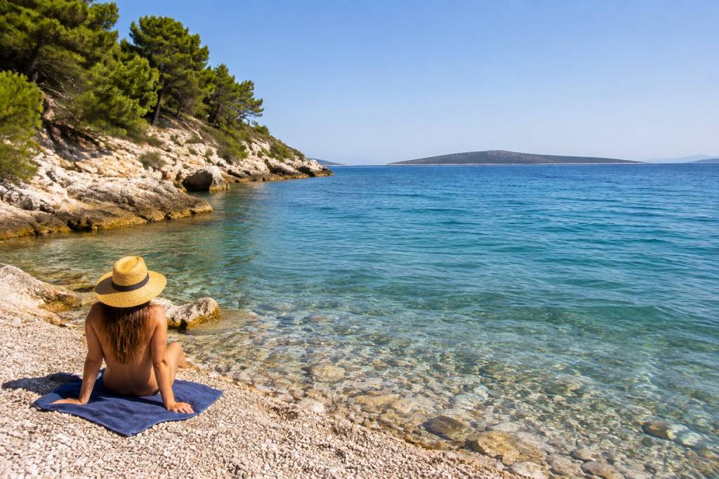 Croatie Nin : guide du naturisme et des plages naturelles en Dalmatie